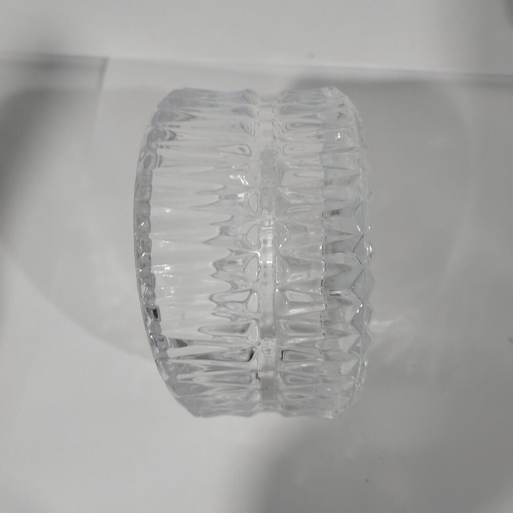 Oneida German Crystal Wine Bottle Decanter Coaster High Low Elegant Barware 1960 - Picture 9 of 11